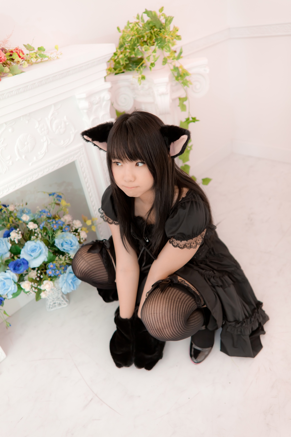 [enako] [enacat black] black silk cat girl(20)